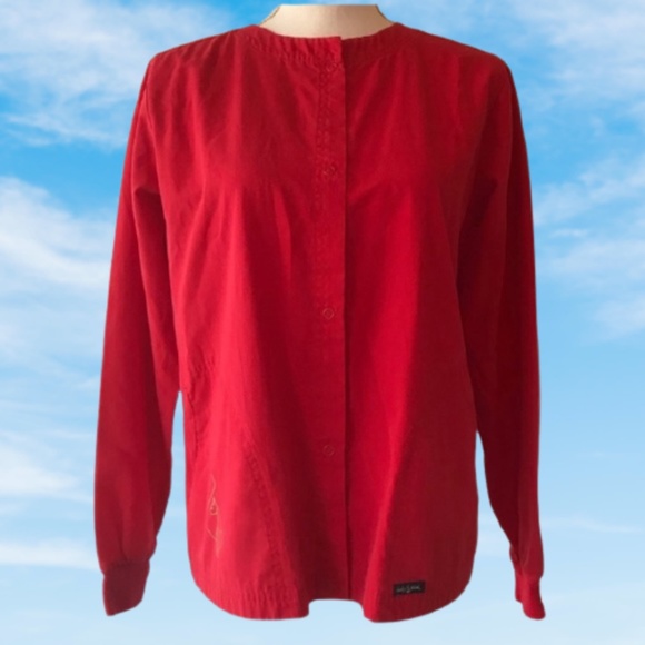 MBABY PHAT red jacket long sleeved button down - Picture 1 of 13